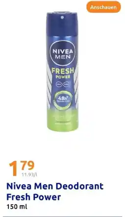 Action Nivea men deodorant fresh power Angebot