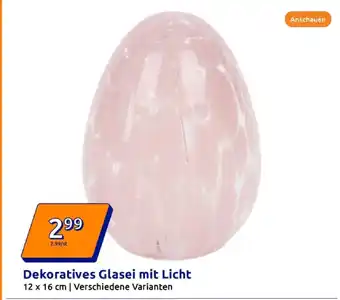 Action Dekoratives glasei mit licht Angebot