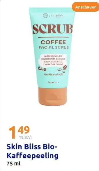 Action Skin bliss bio-kaffeepeeling Angebot