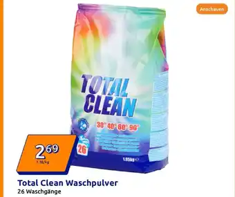 Action Total clean waschpulver Angebot