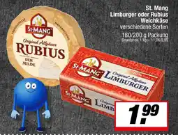 L. STROETMANN GROSSMARKT St. Mang Limburger oder Rubius Weichkäse Angebot