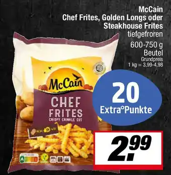 L. STROETMANN GROSSMARKT McCain Chef Frites, Golden Longs oder Steakhouse Frites Angebot