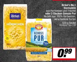 L. STROETMANN GROSSMARKT Birkel's No.1 Eiernudeln oder 3 Glocken Genuss Pur Nudeln Angebot