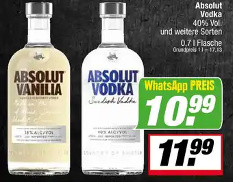 L. STROETMANN GROSSMARKT Absolut Vodka Angebot