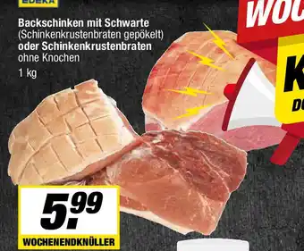 L. STROETMANN GROSSMARKT Backschinken mit Schwarte (Schinkenkrustenbraten gepökelt) oder Schinkenkrustenbraten ohne Knochen Angebot