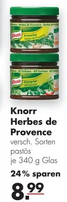 Handelshof Knorr Herbes de Provence 340g Angebot