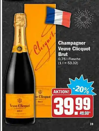 AEZ Champagner Veuve Clicquot Brut Angebot