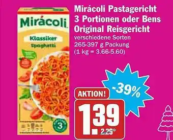 AEZ Mirácoli Pastagericht 3 Portionen Oder Bens Original Reisgericht Angebot