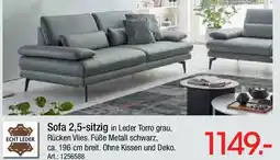 Zurbrüggen ECHT LEDER Sofa 2,5-sitzig Angebot