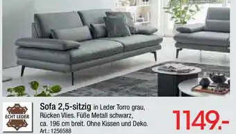 Zurbrüggen ECHT LEDER Sofa 2,5-sitzig Angebot