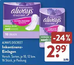 NETTO ALWAYS DISCREET Inkontinenz- Einlagen Angebot