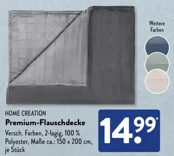 NETTO HOME CREATION Premium-Flauschdecke Angebot