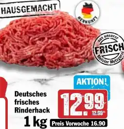 Hit Deutsches frisches Rinderhack Angebot