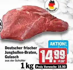 Hit Deutscher frischer Jungbullen-Braten, Gulasch Angebot