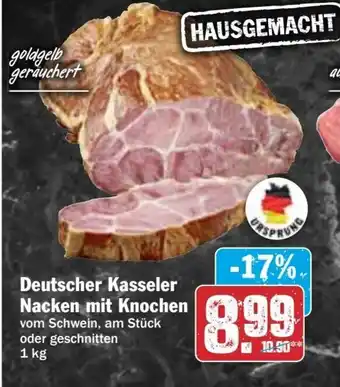 Hit Deutscher Kasseler Nacken mit Knochen Angebot