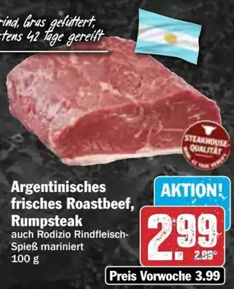 Hit Argentinisches frisches Roastbeef, Rumpsteak Angebot