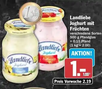 Hit Landliebe Joghurt mit Früchten Angebot