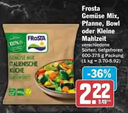 Hit Frosta Gemüse Mix, Pfanne, Bowl oder Kleine Mahlzeit Angebot