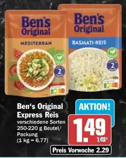 Hit Ben's Original Express Reis Angebot