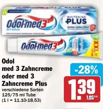 Hit Odol- med 3 Zahncreme oder med 3 Zahncreme Plus Angebot