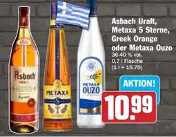 Hit Asbach Uralt, Metaxa 5 Sterne, Greek Orange oder Metaxa Ouzo Angebot