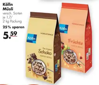 Handelshof Kölln Müsli 1,7/2kg Angebot