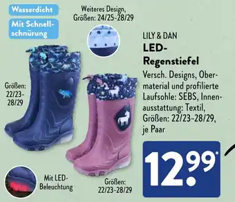 NETTO LILY & DAN LED- Regenstiefel Angebot