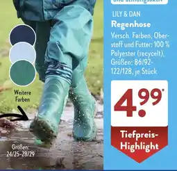 NETTO LILY & DAN Regenhose Angebot