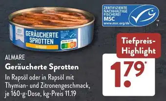 NETTO ALMARE Geräucherte Sprotten Angebot