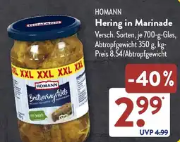 NETTO HOMANN Hering in Marinade Angebot