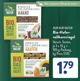 NETTO NUR NUR NATUR Bio-Hafer- vollkornriegel Angebot