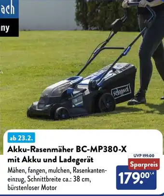 NETTO scheppach Akku-Rasenmäher BC-MP380-X mit Akku und Ladegerät Angebot