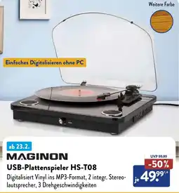 NETTO MAGINON USB-Plattenspieler HS-T08 Angebot