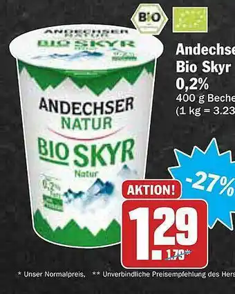 AEZ Andechser Natur Bio Skyr Angebot