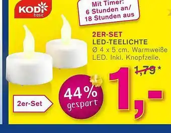 KODi 2er-set Led-teelichte Angebot