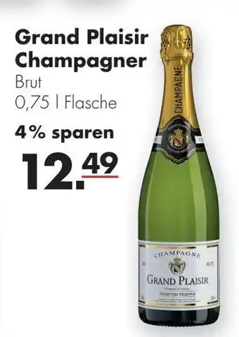 Handelshof Grand Plaisir Champagner 0,75L Angebot