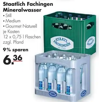 Handelshof Staatlich Fachingen Mineralwasser 12x0,75L Angebot