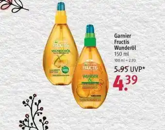 Rossmann Garnier Fructis Wunderöl Angebot