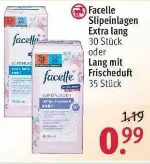 Rossmann Facelle Slipeinlagen Extra Lang Oder Lang Mit Frischeduft Angebot