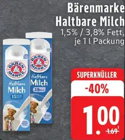 Edeka Bärenmarke Haltbare Milch Angebot