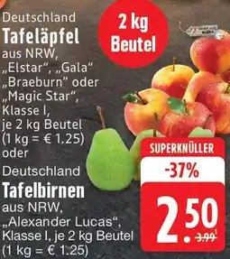 Edeka Deutschland Tafeläpfel oder Tafelbirnen Angebot