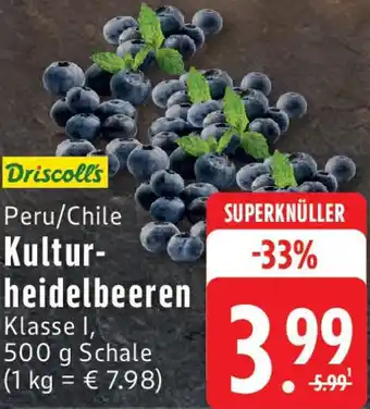 Edeka Driscoll's Kulturheidelbeeren Angebot