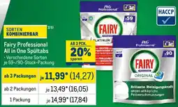 METRO Fairy Professional All in One Spültabs Angebot