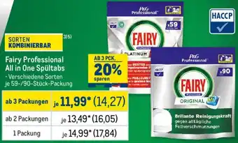 METRO Fairy Professional All in One Spültabs Angebot