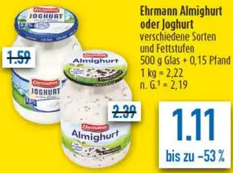 diska Ehrmann Almighurt oder Joghurt Angebot