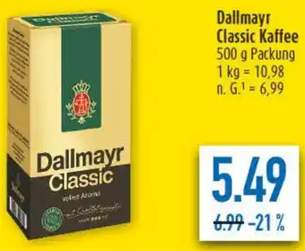 diska Dallmayr Classic Kaffee Angebot