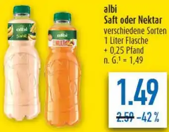 diska albi Saft oder Nektar Angebot