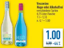 diska Vescovino Hugo oder Alkoholfrei Angebot