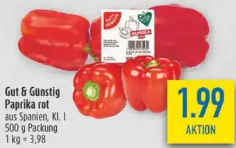 diska Gut & Günstig Paprika rot Angebot