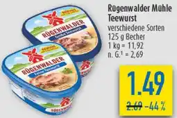 diska Rügenwalder Mühle Teewurst Angebot